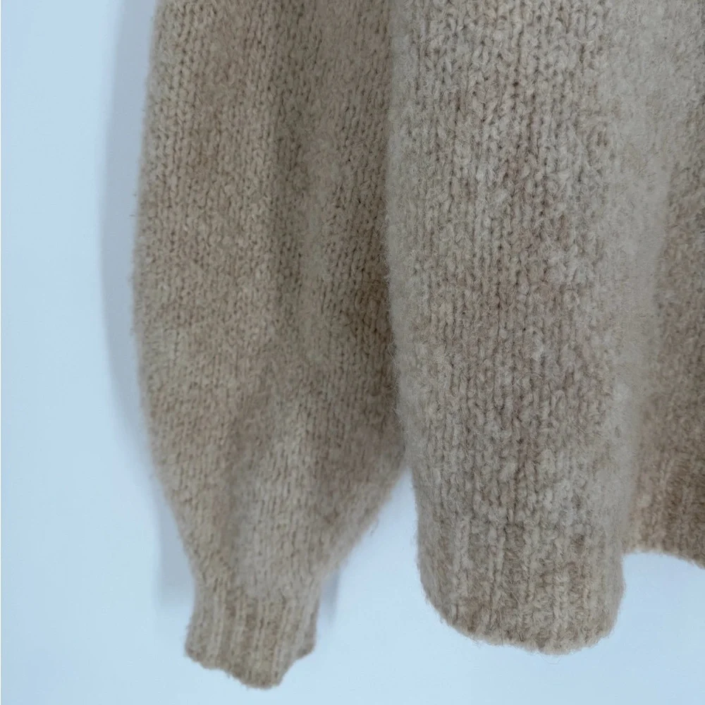 Paloma Wool Piero Face Intarsia Wool Alpaca Blend Knitted Boxy Sweater In Ecru - Picture 11 of 16